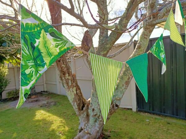 leafy party box bunting the party godmother party hire