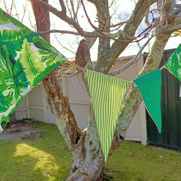 leafy party box bunting the party godmother party hire