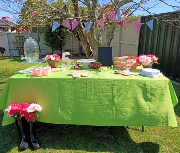 party hire Tauranga pig table decoration