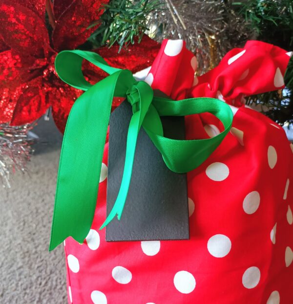 reusable gift tag party godmother bag