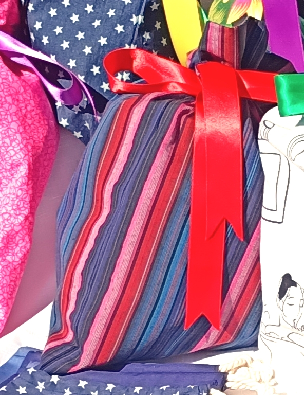 deluxe stripey reusable bag market