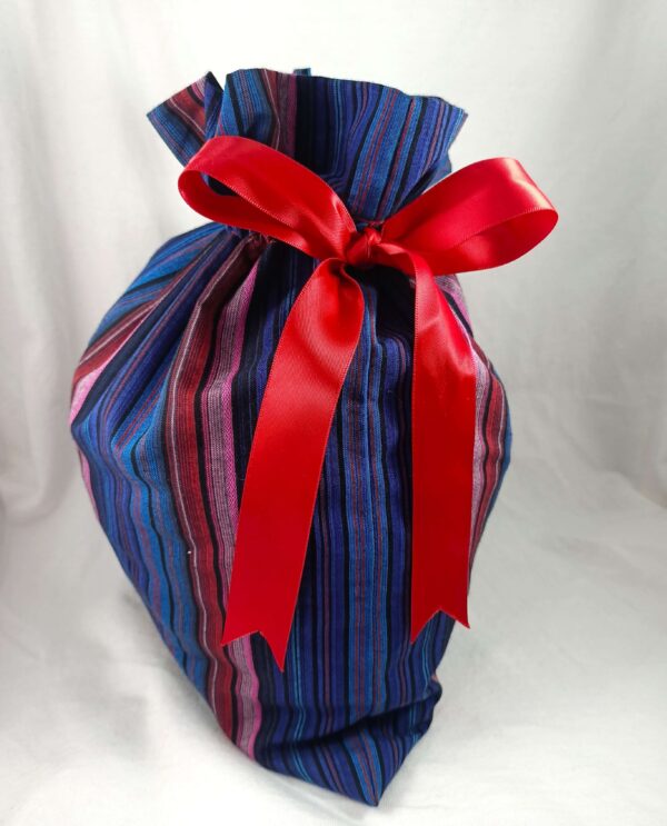 stripey ruffle reusable gift bag party godmother reusable party supplies