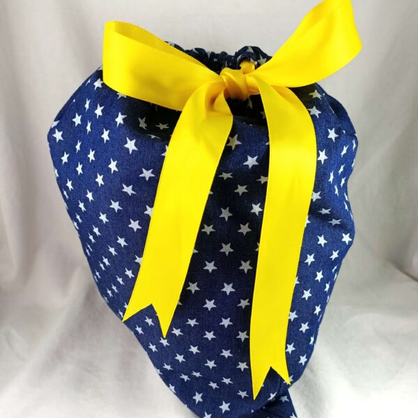 classic blue star fabric gift bag reusable party supplies party godmother