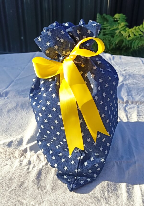 blue star reusable gift bag