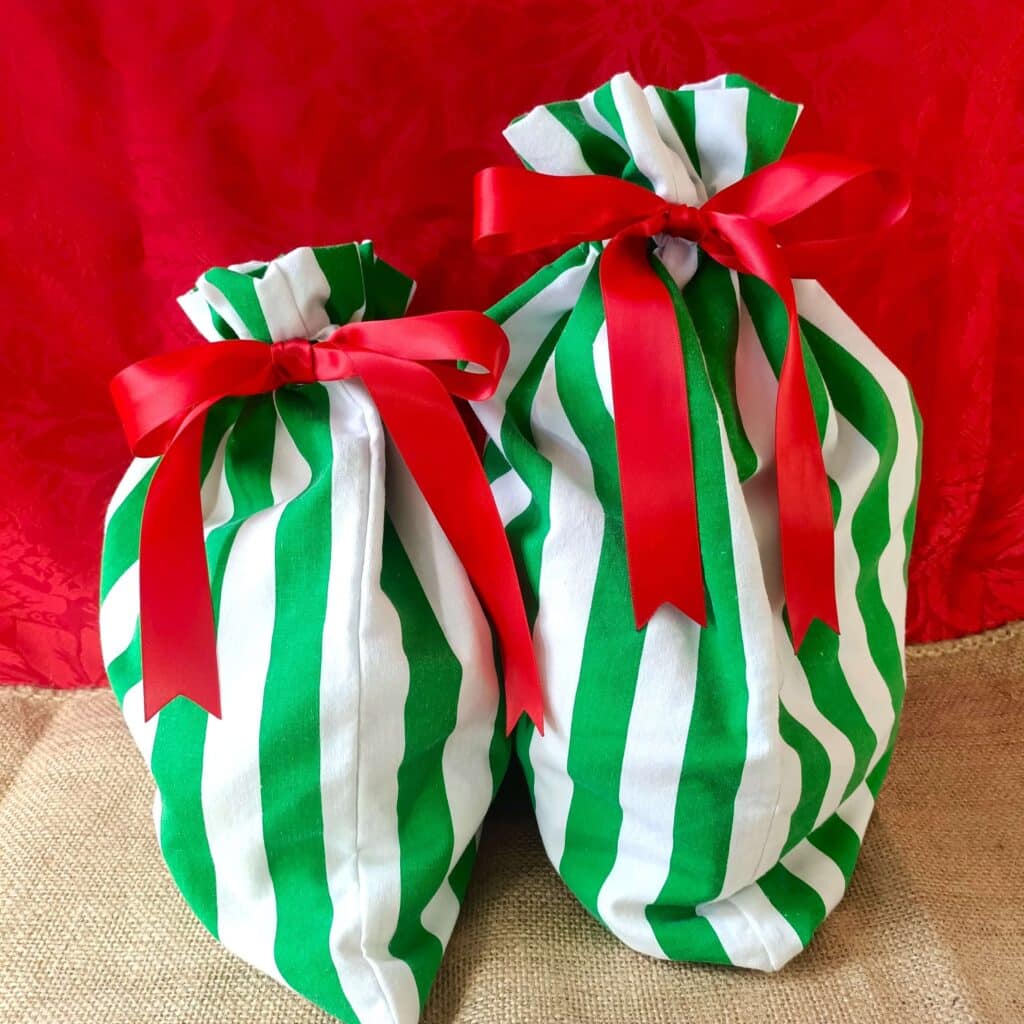 Alter Ego Green Stripe Reusable Gift Bags The Party Godmother