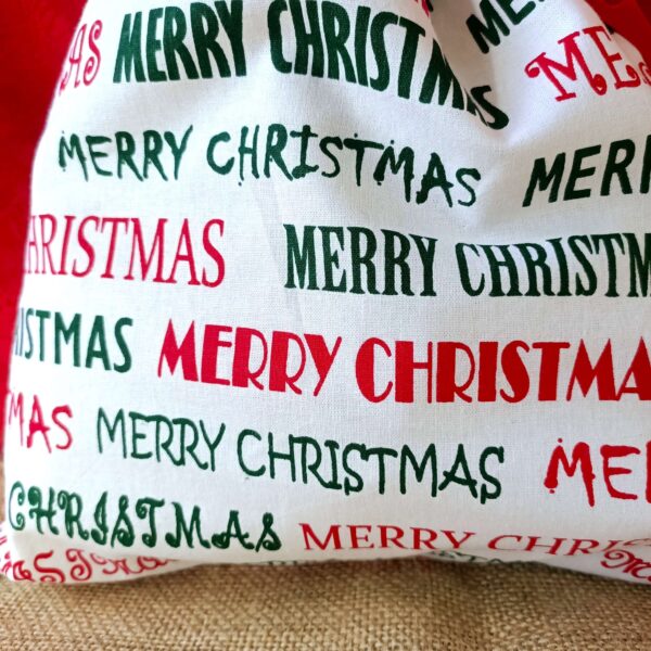 Merry Christmas Reusable Gift Bag Reusable Party Supplies