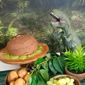 Dino Party Hire Kit Table close up