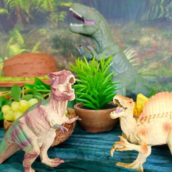 Dino Party Hire Kit dinosaurs fighting