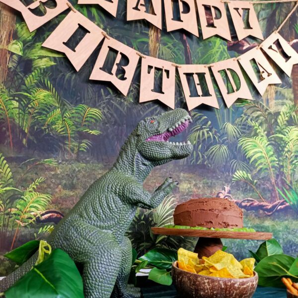 Dino Party Hire Kit trex and mud cake