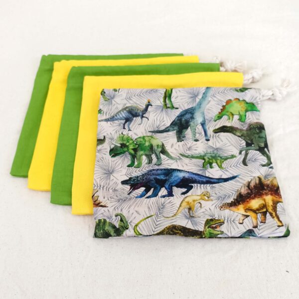 Dinosaur party bags the party godmother reusable loot bags