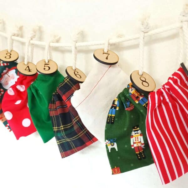 Christmas Advent Bags. Children's Christmas Advent Bags.