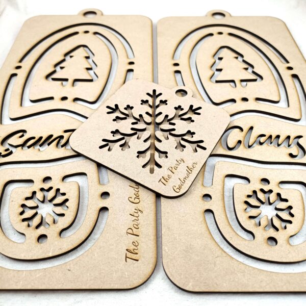 Santa Boot stencil Christmas decoration snowflake stencil The Party Godmother