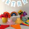 Rainbow Party Hire Kit The party Godmother Party Hire Tauranga