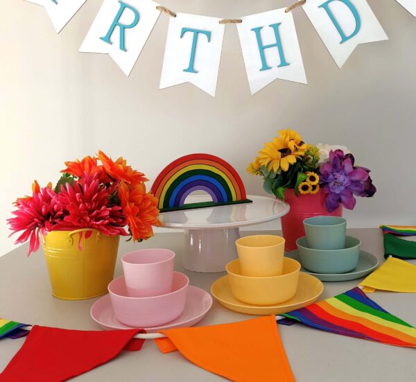 Rainbow Party Hire Kit The party Godmother Party Hire Tauranga