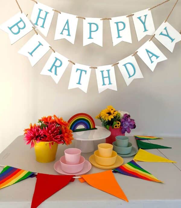 Rainbow Party Hire Kit The party Godmother Party Hire Tauranga